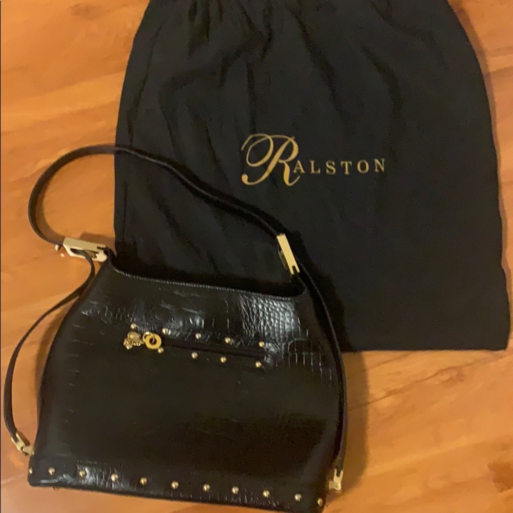 Ralston Black Leather Purse